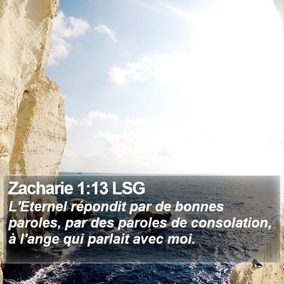 Zacharie 1:13 LSG Bible Verse Image