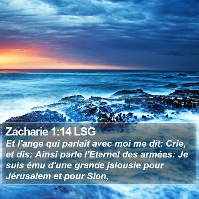Zacharie 1:14 LSG Bible Verse Image