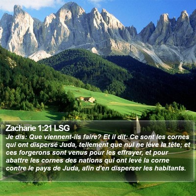 Zacharie 1:21 LSG Bible Verse Image