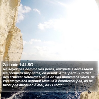 Zacharie 1:4 LSG Bible Verse Image