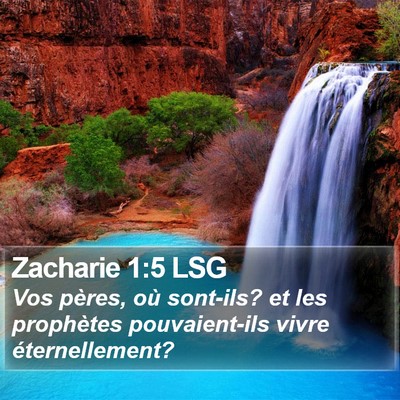 Zacharie 1:5 LSG Bible Verse Image