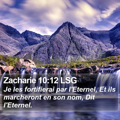 Zacharie 10:12 LSG Bible Verse Image