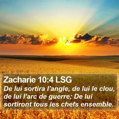 Zacharie 10:4 LSG Bible Verse Image