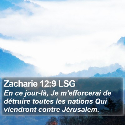 Zacharie 12:9 LSG Bible Verse Image