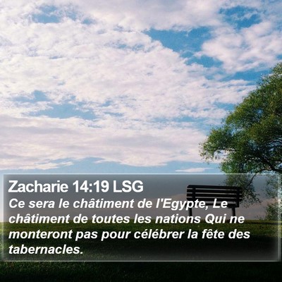 Zacharie 14:19 LSG Bible Verse Image