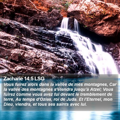 Zacharie 14:5 LSG Bible Verse Image