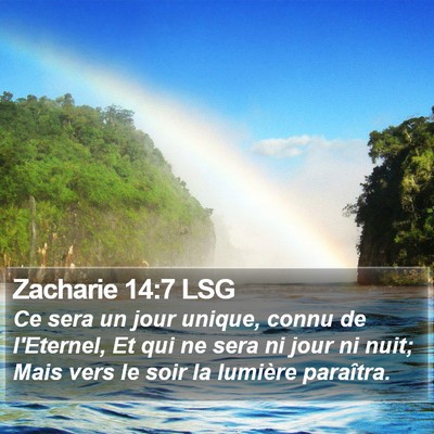 Zacharie 14:7 LSG Bible Verse Image