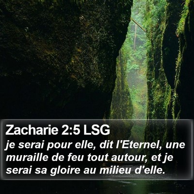 Zacharie 2:5 LSG Bible Verse Image