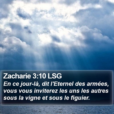 Zacharie 3:10 LSG Bible Verse Image