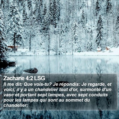 Zacharie 4:2 LSG Bible Verse Image