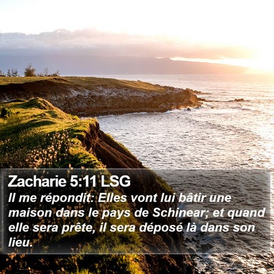 Zacharie 5:11 LSG Bible Verse Image