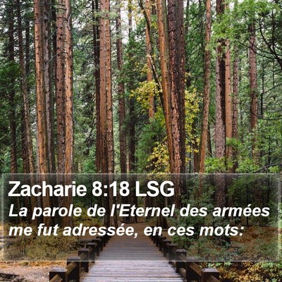 Zacharie 8:18 LSG Bible Verse Image