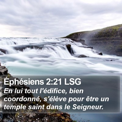Éphésiens 2:21 LSG Bible Verse Image