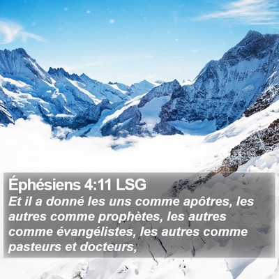 Éphésiens 4:11 LSG Bible Verse Image