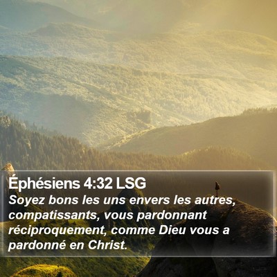 Éphésiens 4:32 LSG Bible Verse Image