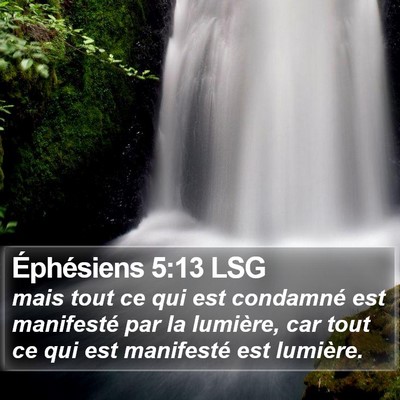 Éphésiens 5:13 LSG Bible Verse Image