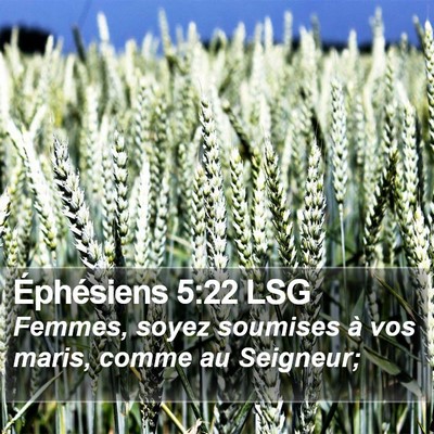 Éphésiens 5:22 LSG Bible Verse Image