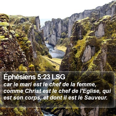 Éphésiens 5:23 LSG Bible Verse Image