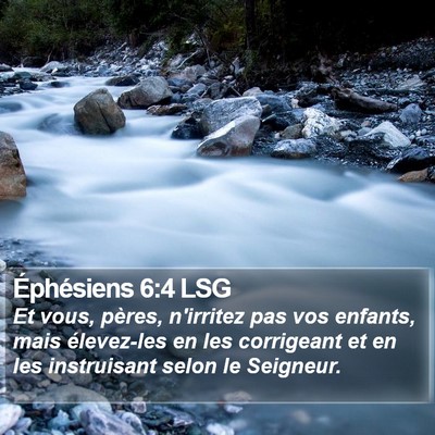Éphésiens 6:4 LSG Bible Verse Image