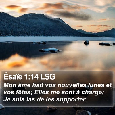 Ésaïe 1:14 LSG Bible Verse Image
