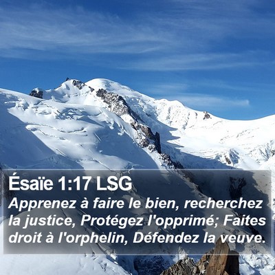 Ésaïe 1:17 LSG Bible Verse Image