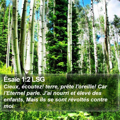 Ésaïe 1:2 LSG Bible Verse Image
