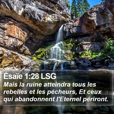 Ésaïe 1:28 LSG Bible Verse Image