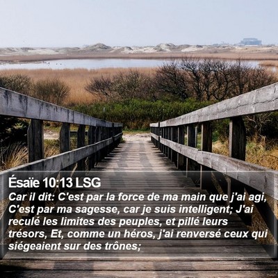 Ésaïe 10:13 LSG Bible Verse Image