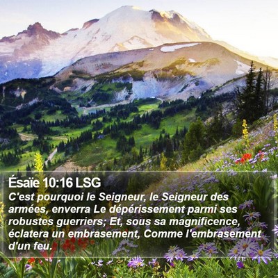 Ésaïe 10:16 LSG Bible Verse Image