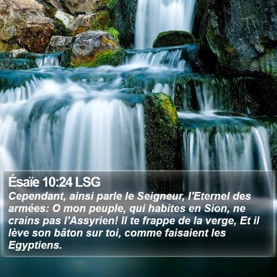 Ésaïe 10:24 LSG Bible Verse Image