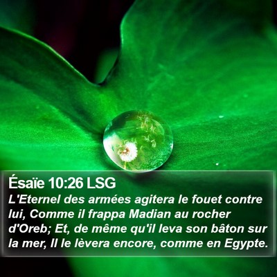 Ésaïe 10:26 LSG Bible Verse Image