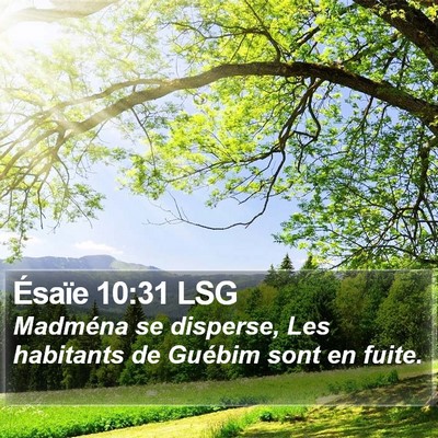 Ésaïe 10:31 LSG Bible Verse Image