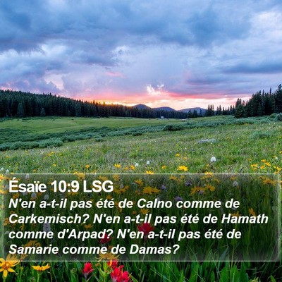 Ésaïe 10:9 LSG Bible Verse Image