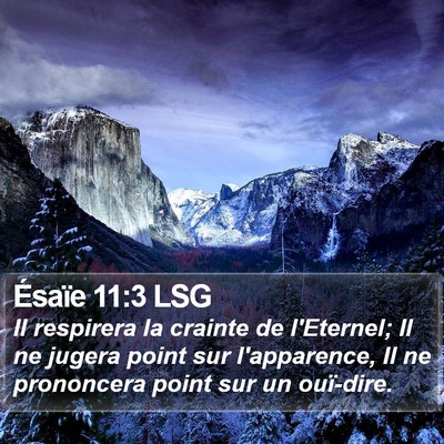 Ésaïe 11:3 LSG Bible Verse Image