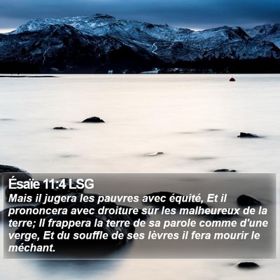 Ésaïe 11:4 LSG Bible Verse Image