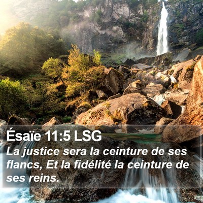 Ésaïe 11:5 LSG Bible Verse Image