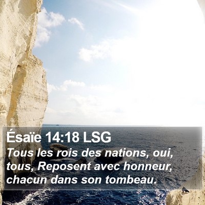 Ésaïe 14:18 LSG Bible Verse Image
