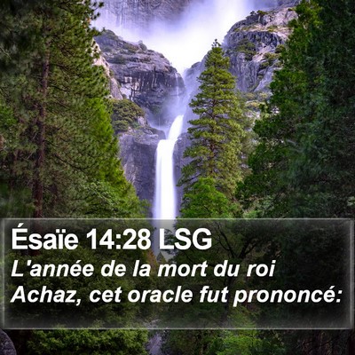 Ésaïe 14:28 LSG Bible Verse Image