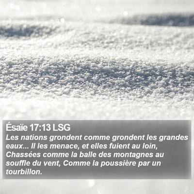 Ésaïe 17:13 LSG Bible Verse Image