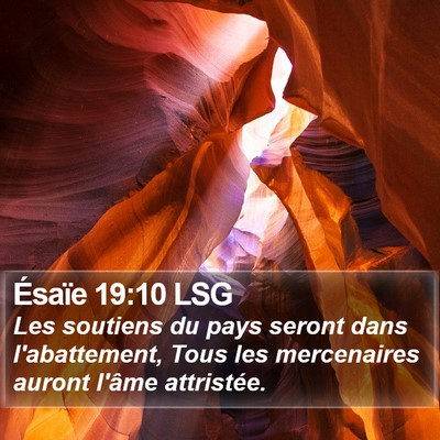 Ésaïe 19:10 LSG Bible Verse Image
