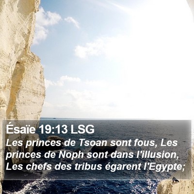 Ésaïe 19:13 LSG Bible Verse Image