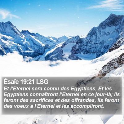 Ésaïe 19:21 LSG Bible Verse Image