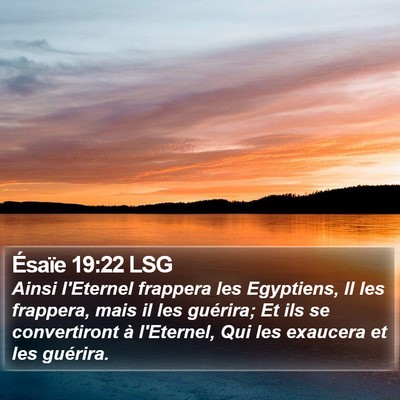 Ésaïe 19:22 LSG Bible Verse Image