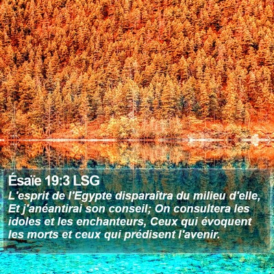 Ésaïe 19:3 LSG Bible Verse Image