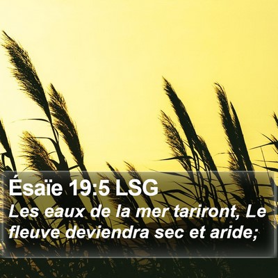 Ésaïe 19:5 LSG Bible Verse Image