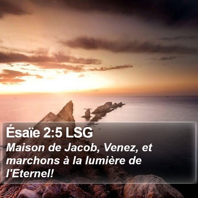 Ésaïe 2:5 LSG Bible Verse Image