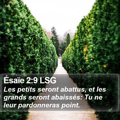 Ésaïe 2:9 LSG Bible Verse Image