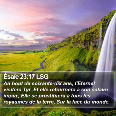 Ésaïe 23:17 LSG Bible Verse Image