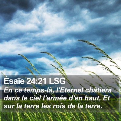 Ésaïe 24:21 LSG Bible Verse Image