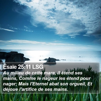 Ésaïe 25:11 LSG Bible Verse Image